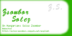 zsombor solcz business card